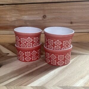 B.I.A. Cordon Bleu Ramekin Set of 4 Red & White
